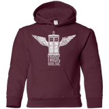 Sweatshirts Maroon / YS Tardis Airline Youth Hoodie