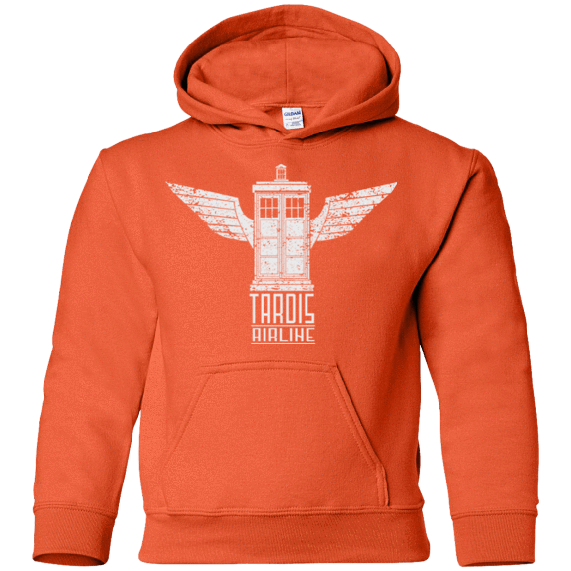 Sweatshirts Orange / YS Tardis Airline Youth Hoodie