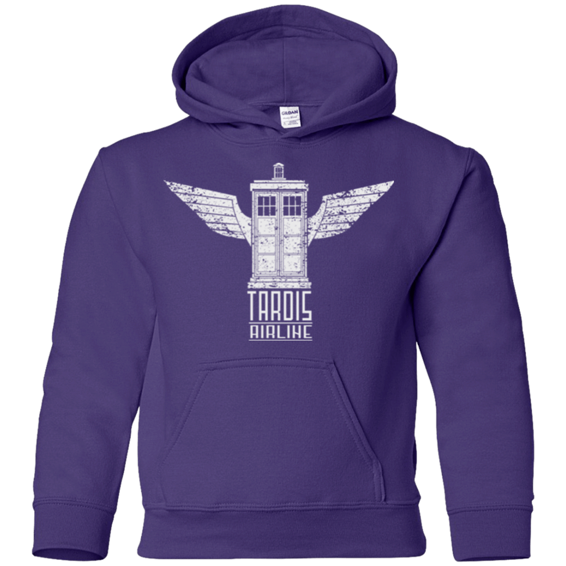 Sweatshirts Purple / YS Tardis Airline Youth Hoodie