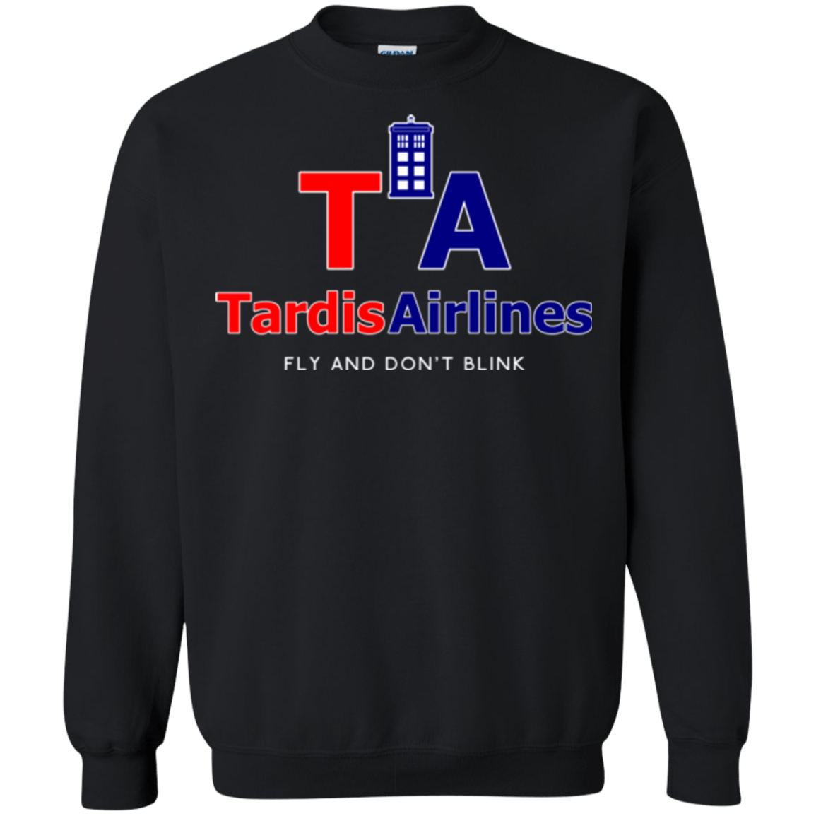 Sweatshirts Black / Small Tardis Airlines Crewneck Sweatshirt