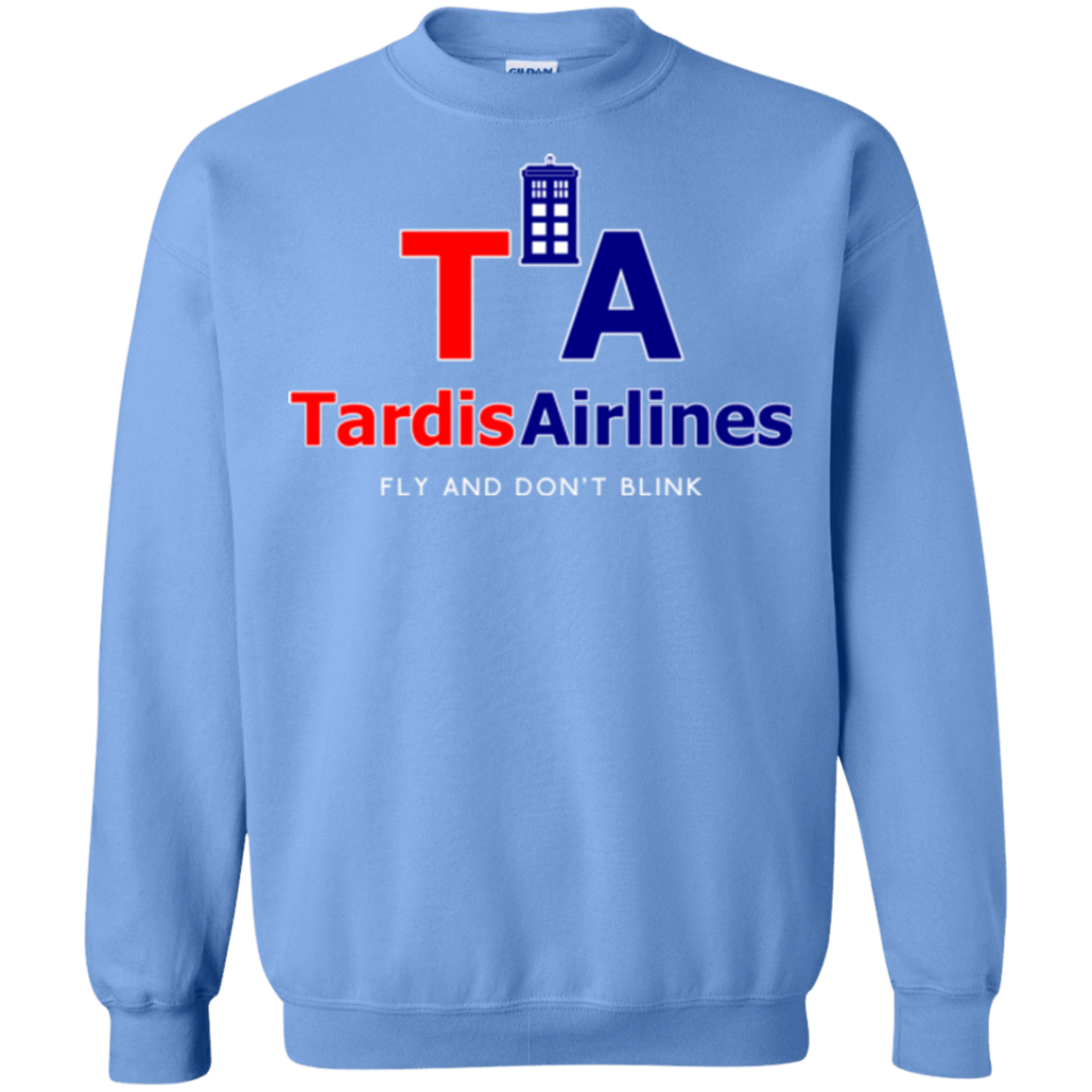 Sweatshirts Carolina Blue / Small Tardis Airlines Crewneck Sweatshirt