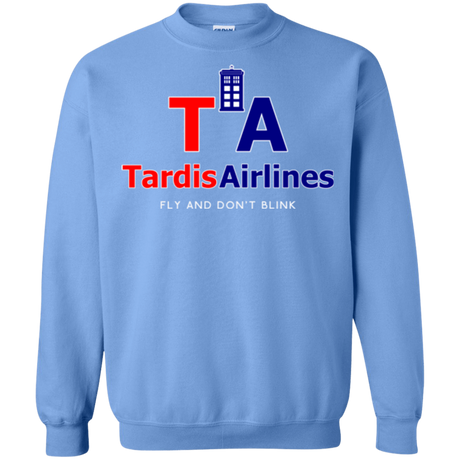 Sweatshirts Carolina Blue / Small Tardis Airlines Crewneck Sweatshirt