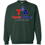 Sweatshirts Forest Green / Small Tardis Airlines Crewneck Sweatshirt