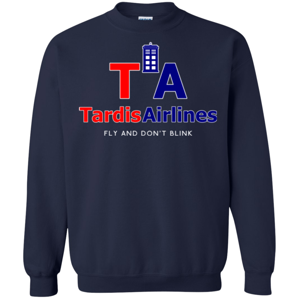 Sweatshirts Navy / Small Tardis Airlines Crewneck Sweatshirt