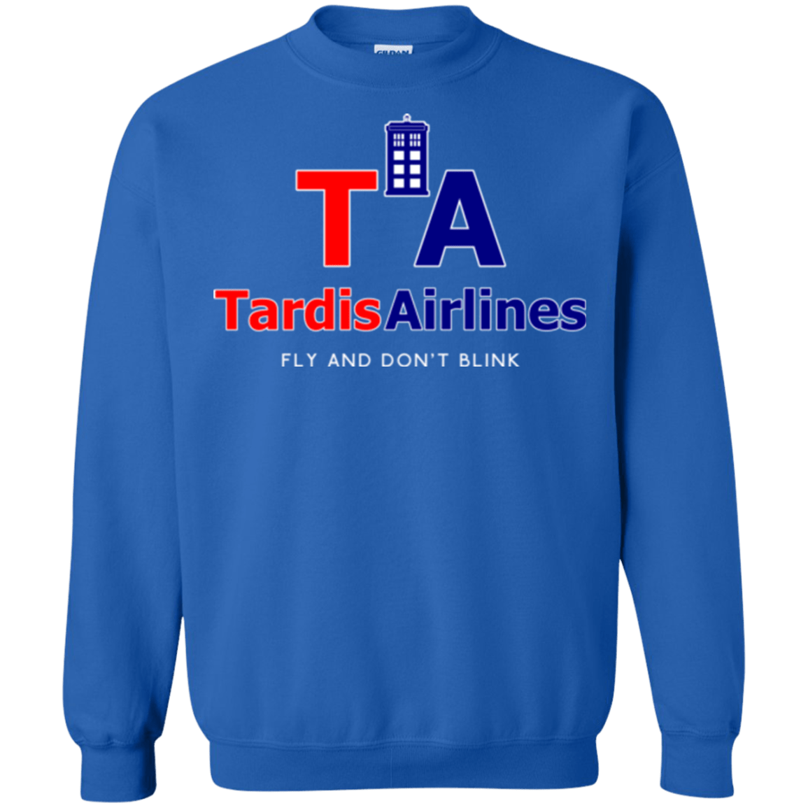 Sweatshirts Royal / Small Tardis Airlines Crewneck Sweatshirt