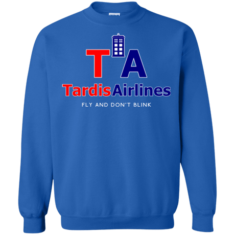 Sweatshirts Royal / Small Tardis Airlines Crewneck Sweatshirt