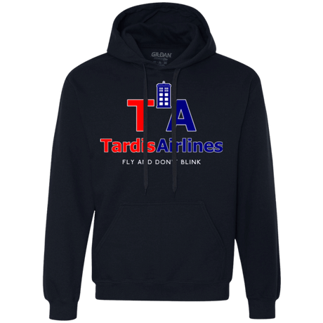 Sweatshirts Navy / Small Tardis Airlines Premium Fleece Hoodie