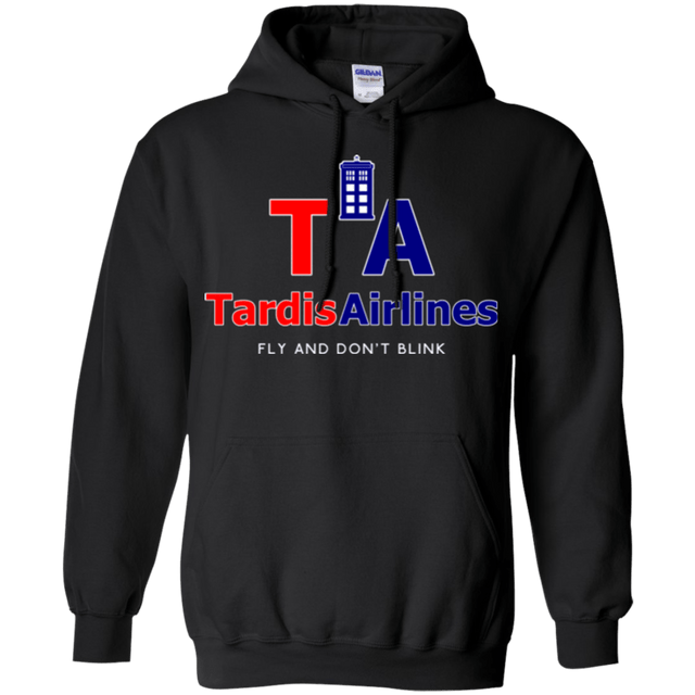 Sweatshirts Black / Small Tardis Airlines Pullover Hoodie