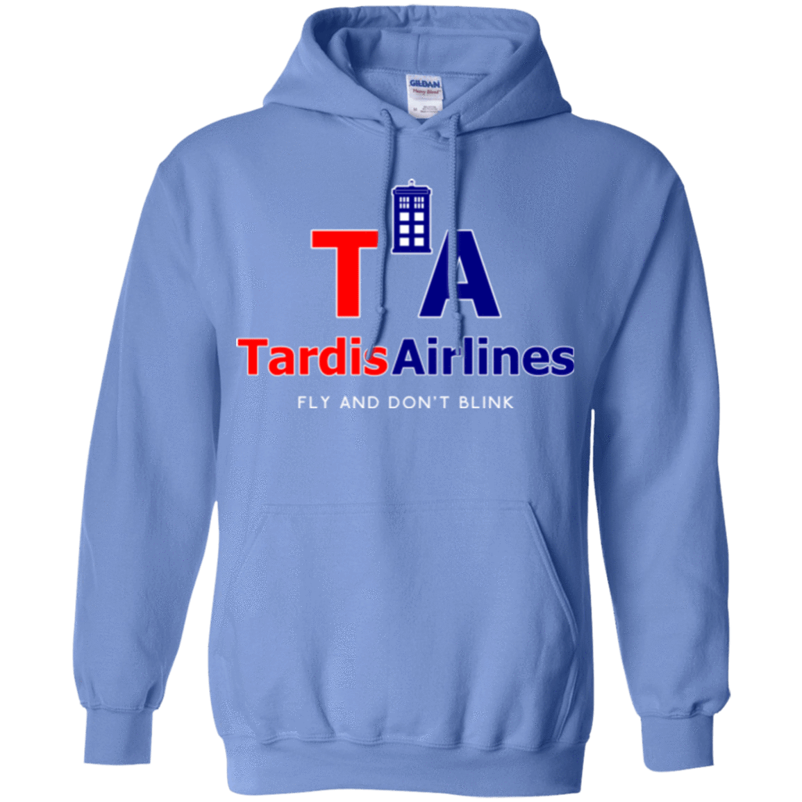 Sweatshirts Carolina Blue / Small Tardis Airlines Pullover Hoodie
