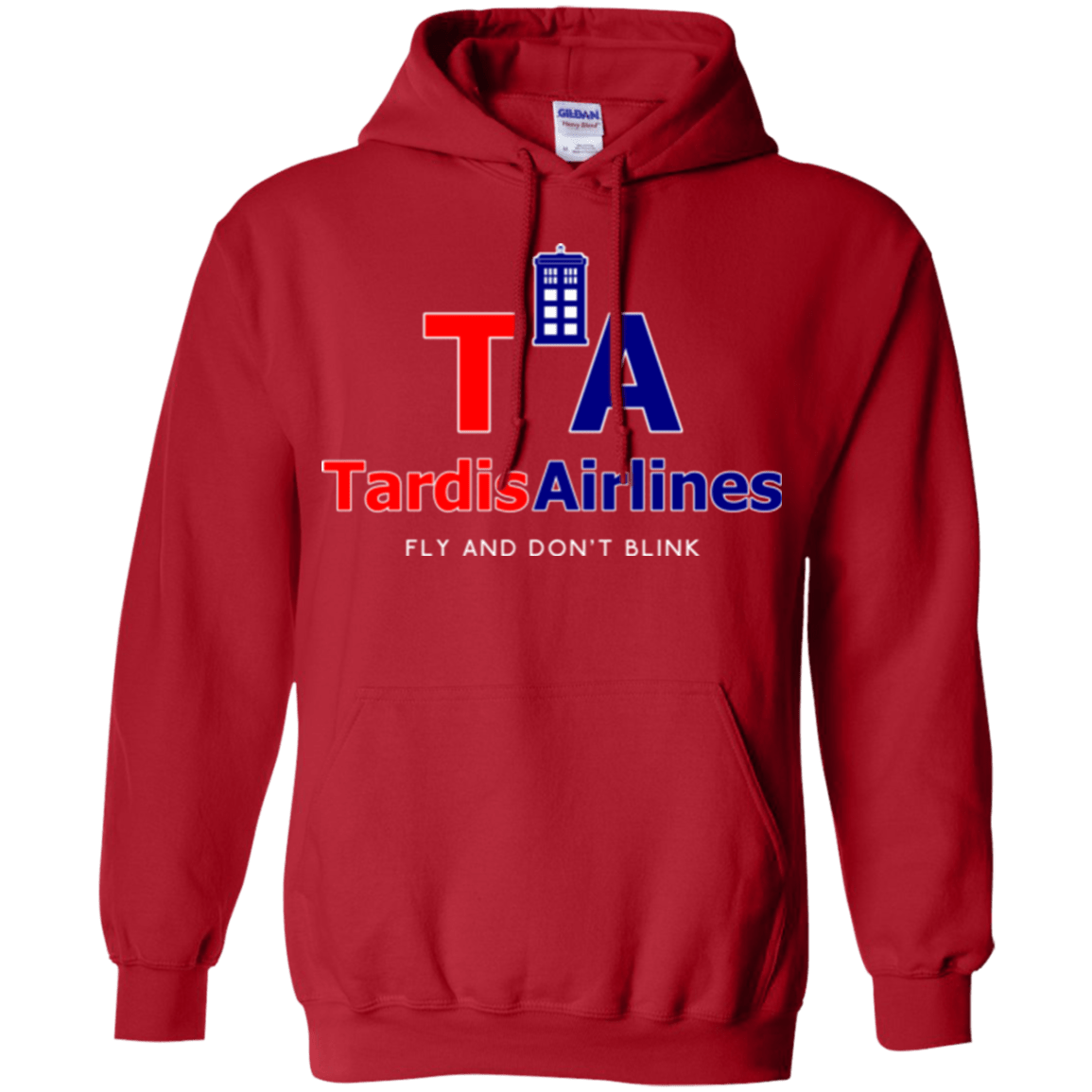 Sweatshirts Red / Small Tardis Airlines Pullover Hoodie