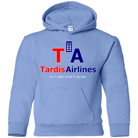 Sweatshirts Carolina Blue / YS Tardis Airlines Youth Hoodie
