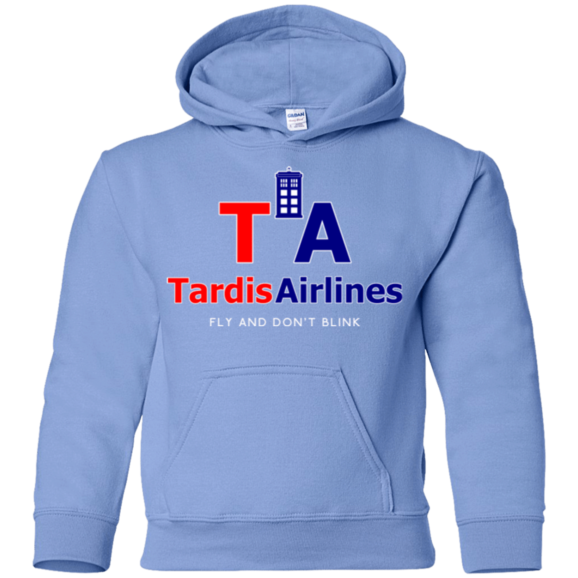 Sweatshirts Carolina Blue / YS Tardis Airlines Youth Hoodie