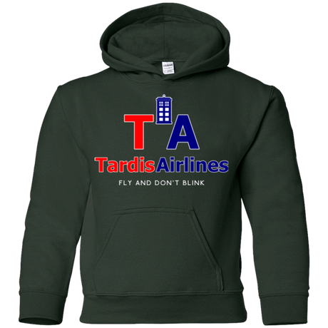 Sweatshirts Forest Green / YS Tardis Airlines Youth Hoodie