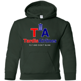 Sweatshirts Forest Green / YS Tardis Airlines Youth Hoodie