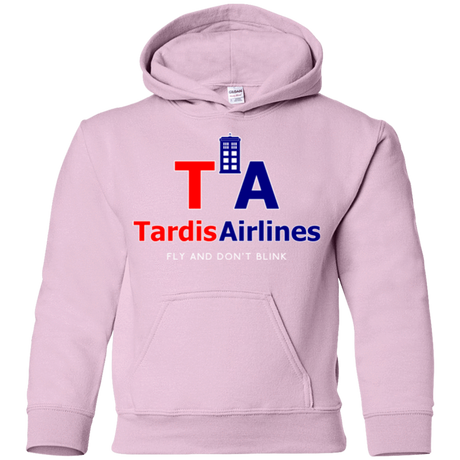 Sweatshirts Light Pink / YS Tardis Airlines Youth Hoodie