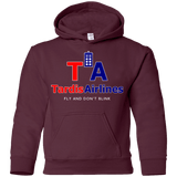 Sweatshirts Maroon / YS Tardis Airlines Youth Hoodie