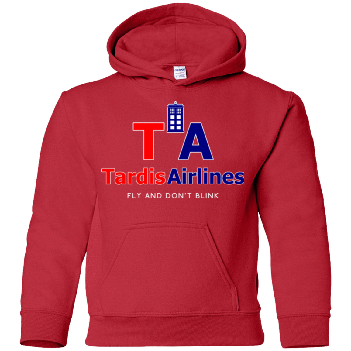 Sweatshirts Red / YS Tardis Airlines Youth Hoodie