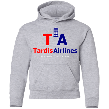 Sweatshirts Sport Grey / YS Tardis Airlines Youth Hoodie