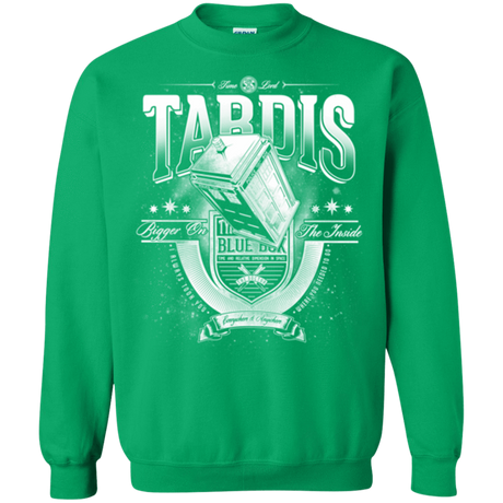 Sweatshirts Irish Green / Small Tardis Crewneck Sweatshirt