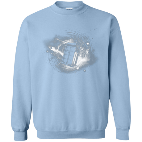 Sweatshirts Light Blue / Small Tardis Crewneck Sweatshirt