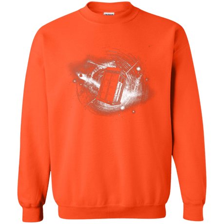 Sweatshirts Orange / Small Tardis Crewneck Sweatshirt