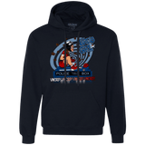 Sweatshirts Navy / Small Tardis Girl Premium Fleece Hoodie