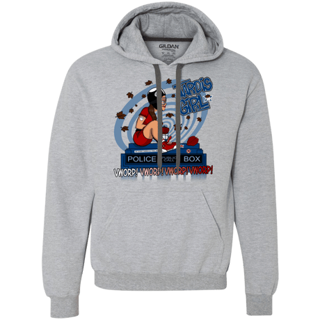 Sweatshirts Sport Grey / Small Tardis Girl Premium Fleece Hoodie