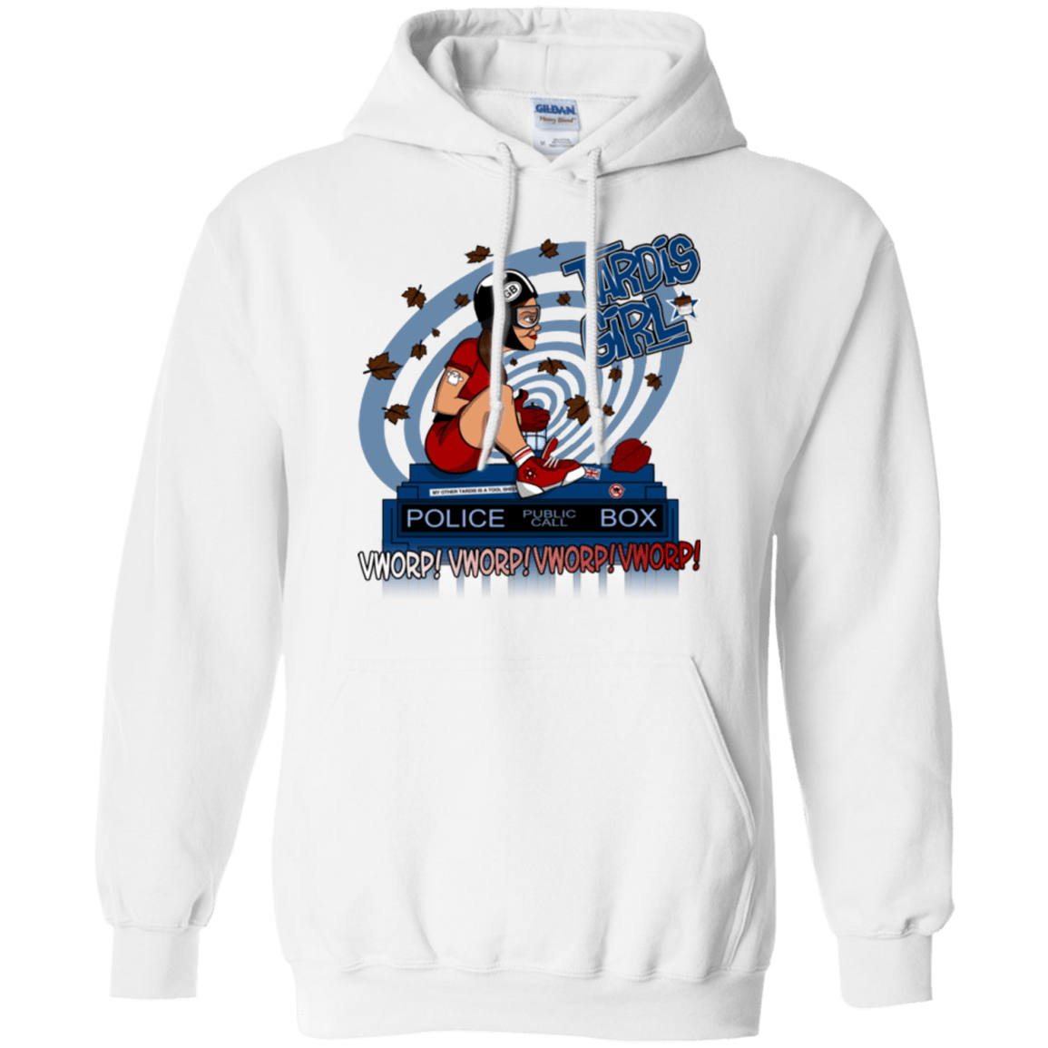 Sweatshirts White / Small Tardis Girl Pullover Hoodie