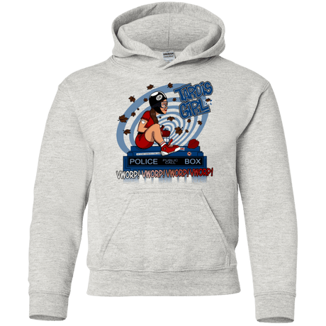 Sweatshirts Ash / YS Tardis Girl Youth Hoodie