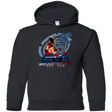Sweatshirts Black / YS Tardis Girl Youth Hoodie