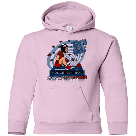 Sweatshirts Light Pink / YS Tardis Girl Youth Hoodie