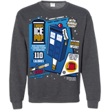 Sweatshirts Dark Heather / S Tardis Ice Pop Crewneck Sweatshirt