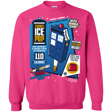 Sweatshirts Heliconia / S Tardis Ice Pop Crewneck Sweatshirt