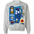 Sweatshirts Sport Grey / S Tardis Ice Pop Crewneck Sweatshirt