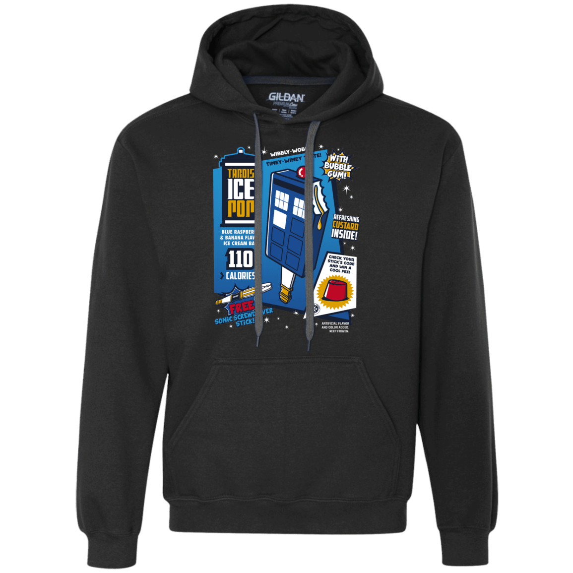 Sweatshirts Black / S Tardis Ice Pop Premium Fleece Hoodie