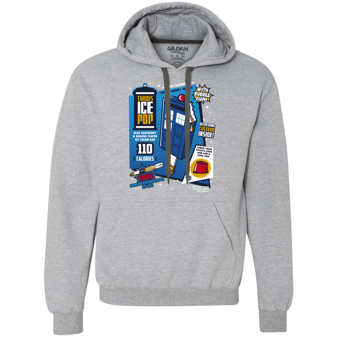 Sweatshirts Sport Grey / S Tardis Ice Pop Premium Fleece Hoodie
