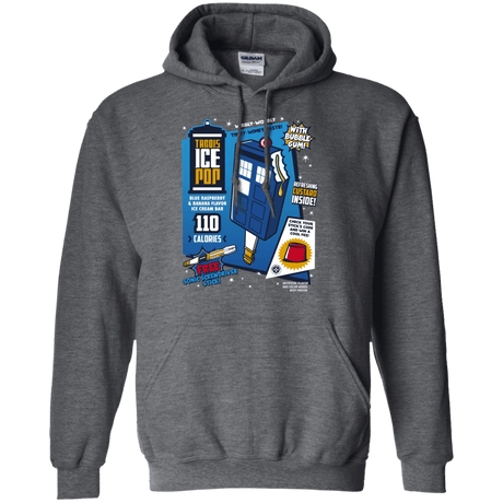 Sweatshirts Dark Heather / S Tardis Ice Pop Pullover Hoodie