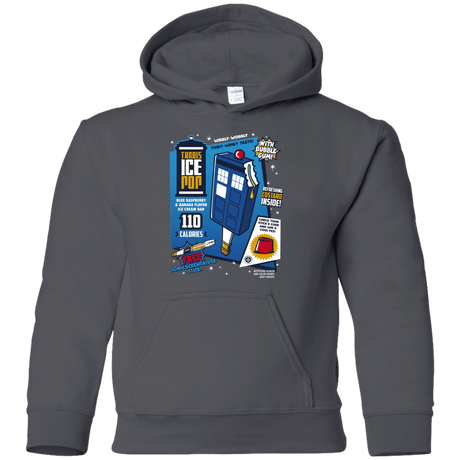 Sweatshirts Charcoal / YS Tardis Ice Pop Youth Hoodie