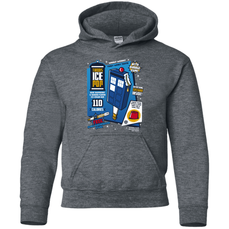 Sweatshirts Dark Heather / YS Tardis Ice Pop Youth Hoodie