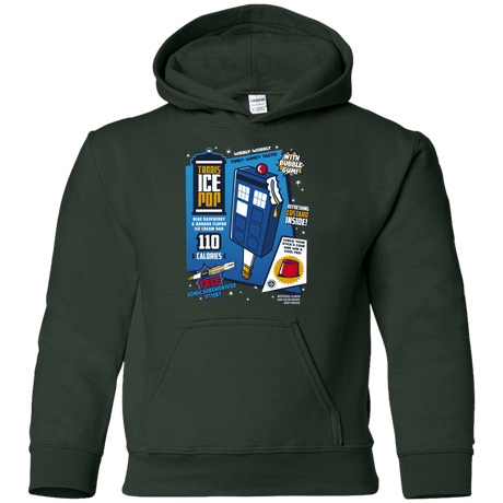 Sweatshirts Forest Green / YS Tardis Ice Pop Youth Hoodie