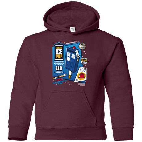 Sweatshirts Maroon / YS Tardis Ice Pop Youth Hoodie
