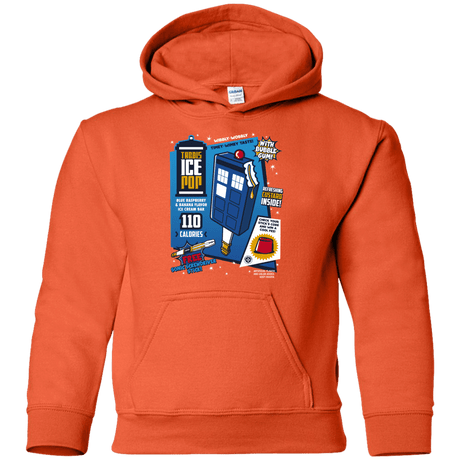 Sweatshirts Orange / YS Tardis Ice Pop Youth Hoodie