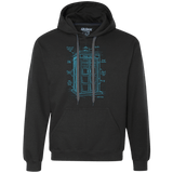 Sweatshirts Black / S Tardis Plan Premium Fleece Hoodie