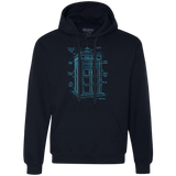 Sweatshirts Navy / S Tardis Plan Premium Fleece Hoodie