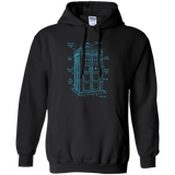 Sweatshirts Black / S Tardis Plan Pullover Hoodie