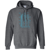 Sweatshirts Dark Heather / S Tardis Plan Pullover Hoodie
