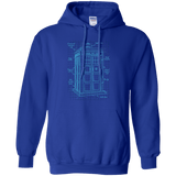 Sweatshirts Royal / S Tardis Plan Pullover Hoodie