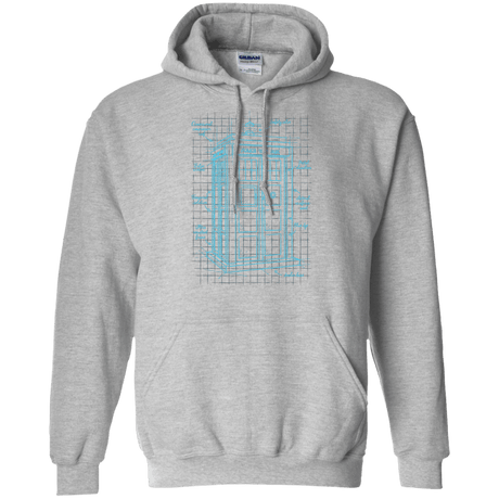Sweatshirts Sport Grey / S Tardis Plan Pullover Hoodie