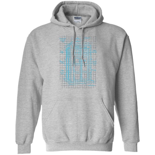 Sweatshirts Sport Grey / S Tardis Plan Pullover Hoodie