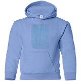 Sweatshirts Carolina Blue / YS Tardis Plan Youth Hoodie